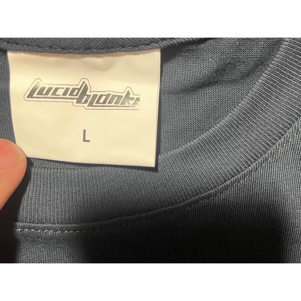 Lucid Blanks Navy T Shirt Mens Large Brand New 100% Cotton SDT1086 - Picture 4 of 4